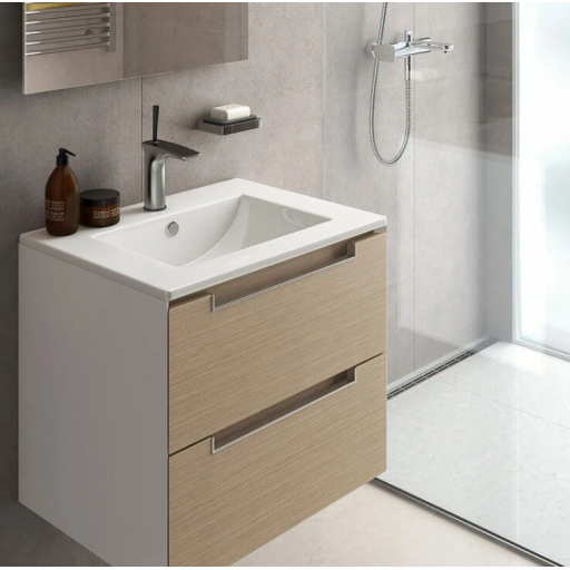 Раковина мебельная Sanita Quadro 60 WB.FN/Quadro/60-C/WHT.G/S1 белая